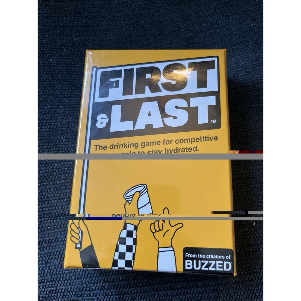 First & and Last Drinking Card Game (from creator if "Buzzed") NEW SEALED
